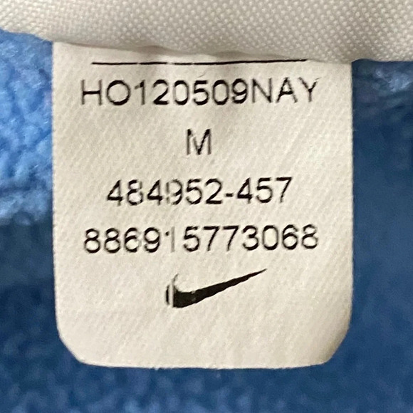 NIKE Therma Fit Blue color block Fleece Hoodie M - Picture 7 of 10